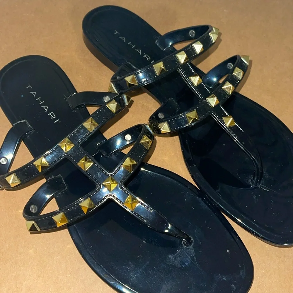 Preloved black studded sandals - Picture 2 of 2